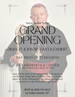 Bishop John W. Yanta Exhibit Grand Opening